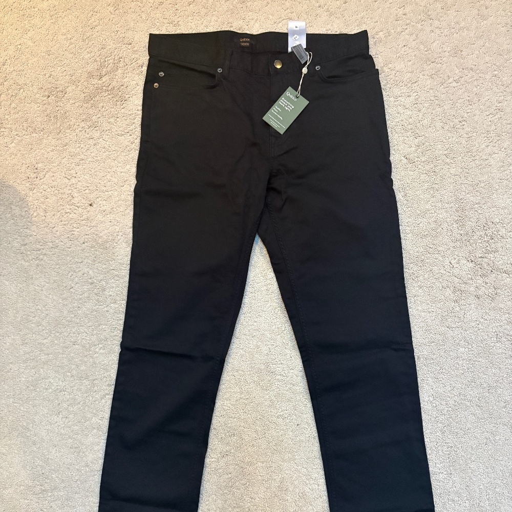 Quince Friendly Stretch Traveler 5 pocket pants Black 32x32